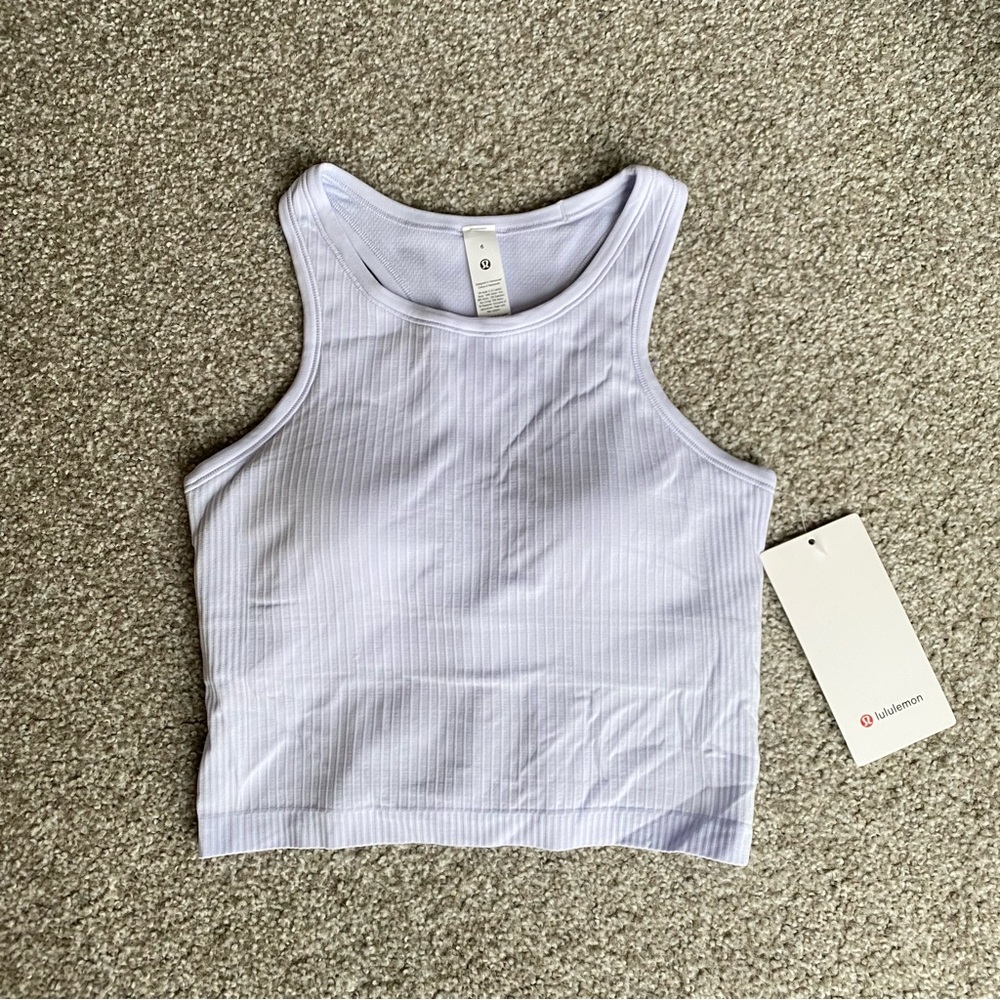 Lululemon Ebb to Street Cropped Racerback Tank Top